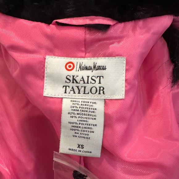 NEIMAN MARCUS FUR HOLIDAY VEST | Skaist Taylor BLACK FAUX Fur | Snap Front | NWT - Picture 3 of 12